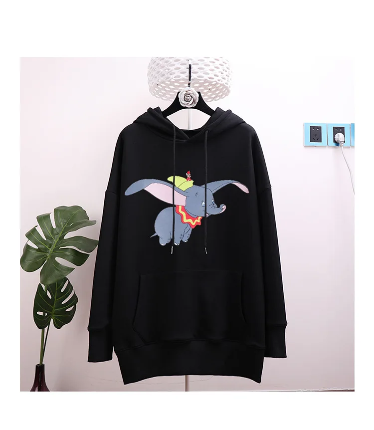 

New 2019 spring autumn Women's embroidered bow sweatshirts Fashion women's hooded sweatshirt Tops D440