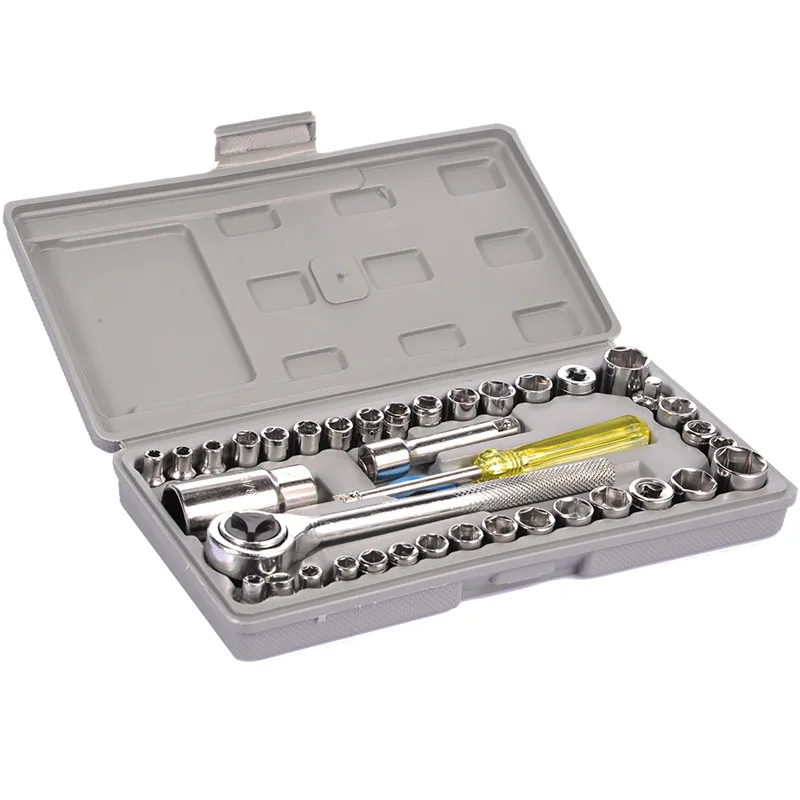 

40 Pieces/set Auto Repair Tools Multifunctional Home Car and Motorcycle Sleeve Combination Sleeve Wrench Screws Nuts Tools Set