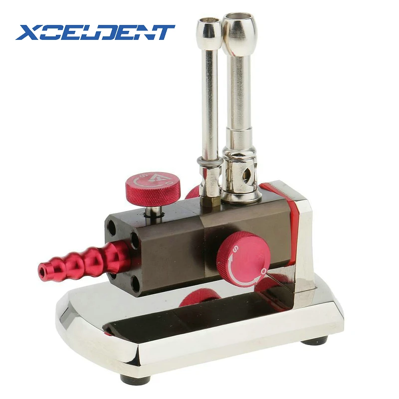 

1pcs High Quality Dental Lab Deluxe Adjustable Rotatable Natural Double Tube Gas Light Micro Bunsen Burner Gas Propane Light