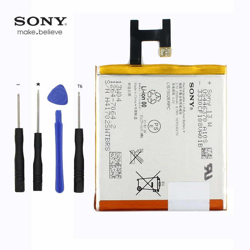 Оригинальный аккумулятор sony L36H для xperia z lt36h L36i SO-02E C6603 c6602 2330 мАч | Мобильные