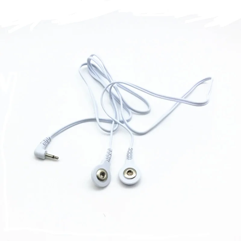 

Extra 2 Way Snap Electrode Lead Wire Line Connector Conductive Cable for Tens Unit Acupuncture Therapy Massager Electric Machine