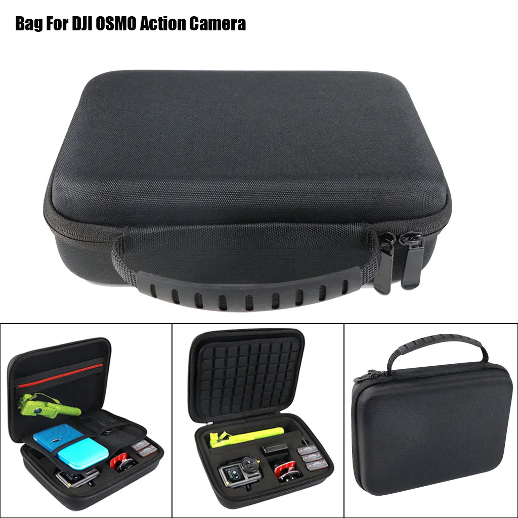 

Nylon + EVA Storage Bag For DJI OSMO Action Camera Portable Handheld Hard Bag Storage Carrying Case travel protector Accessories