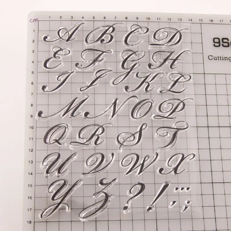 

Alphabet Letter Silicone Clear Seal Stamp DIY Scrapbooking Embossing Photo Album Decorative Paper Card Craft Art Handmade Gift