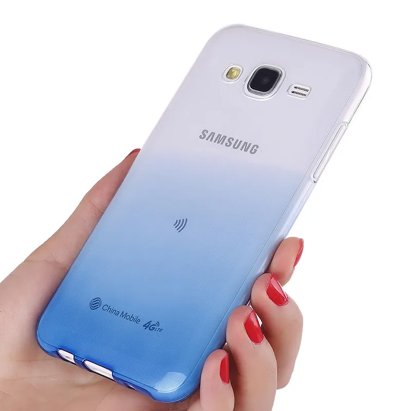 Чехол для телефона Samsung Galaxy J7 J5 J3 2015 ультратонкая Прозрачная мягкая силиконовая
