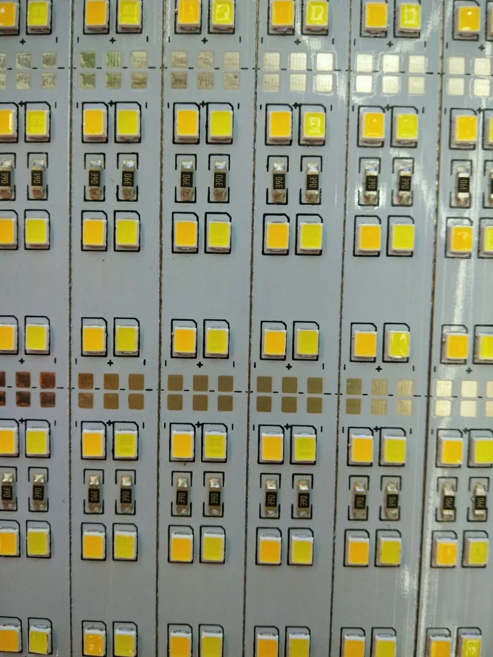 

50pcs*1m Factory Wholesale Double row 6500K CW+3500K WW double color Mix 4000K DC12V 144 SMD 2835 LED Hard Rigid LED Bar Light