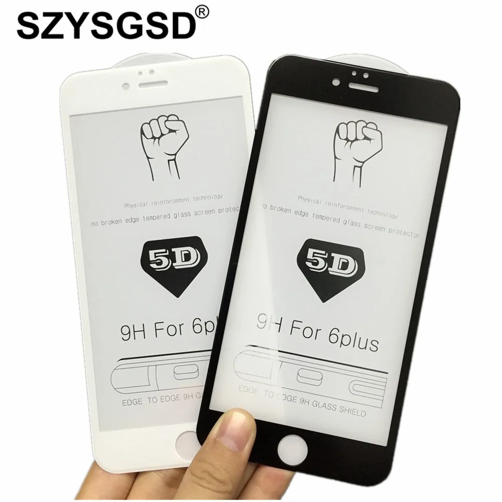 SZYSGSD Protective Glass For iPhone 7 Plus 8 5D 9H HD Matte Tempered 6 6S Screen Protector Film | Мобильные телефоны и