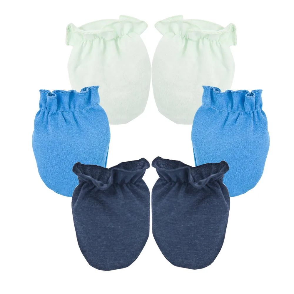 Перчатки для новорожденных, защита от царапин, защита рук, мягкие варежки для новорожденных, подарок для душа для маленьких девочек и мальчиков - Цвет: PS81040507