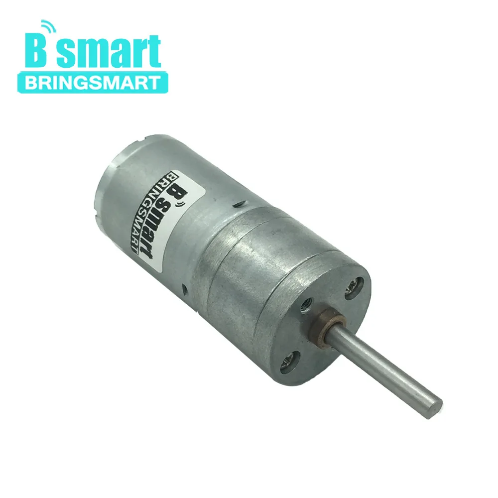 

Bringsmart 25GA370 DC Gear Motor 12V Shaft Length 25MM D Shape Long Shaft Motor 24V Mini Extended Shaft Reducer Motor Metal Gear