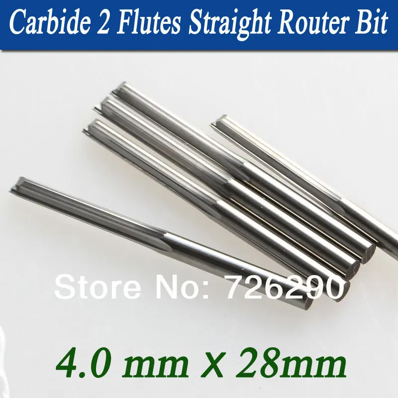 Фрезы концевые с 2 прямыми канавками 4 0*28 мм 5 шт.|straight flute milling cutter|milling cutterend mill cutter |
