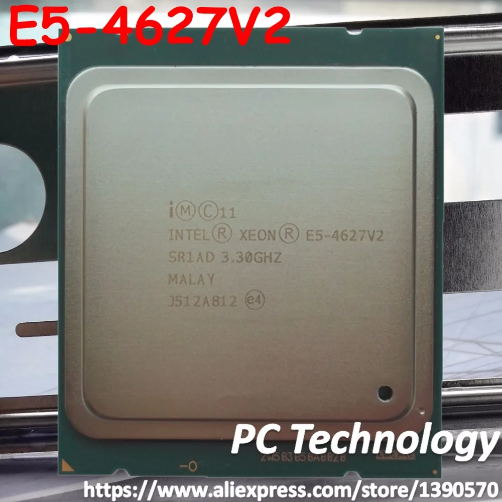 Оригинальный процессор Intel Xeon E5 4627V2 3 ГГц 8-ядерный 16 Мб SmartCache 4627 V2 FCLGA2011 130 Вт с