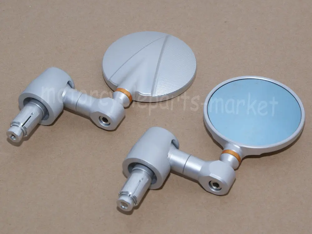 1 пара мотоциклетных CNC 7/8 &quotуниверсальных круглых зеркал для мотоциклов с ручкой