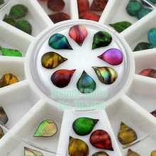 60 шт. Красочные Блестки пламя оболочки камень падение акриловая плоская задняя сторона дизайн ногтей наклейки со стразами колеса DIY Советы