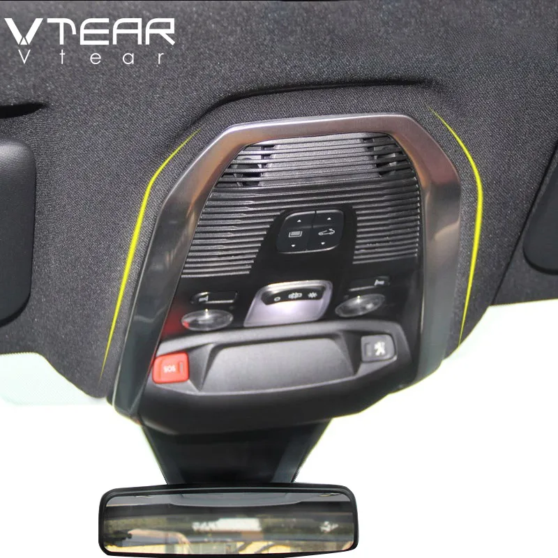 Vtear для peugeot 3008/GT 5008 GT, аксессуары, светильник для чтения, рамка, накладка, накладки для интерьера, украшение для автомобиля
