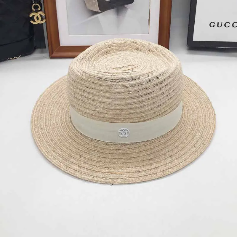 

New linen abnormity straw hat M mark sun hat is prevented bask in the seaside han edition leisure fashion tide,male, female hat
