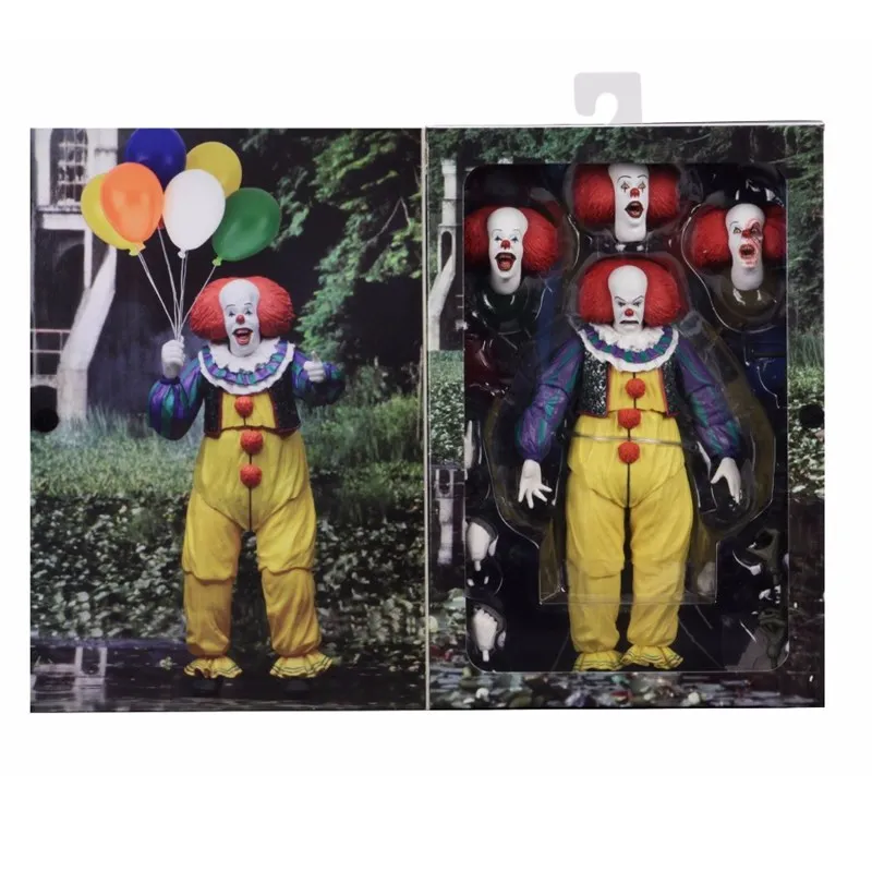 18 см NECA IT Pennywise Joker 1990 Stephen King It Clown PVC экшн фигурка Коллекционная модель игрушки для