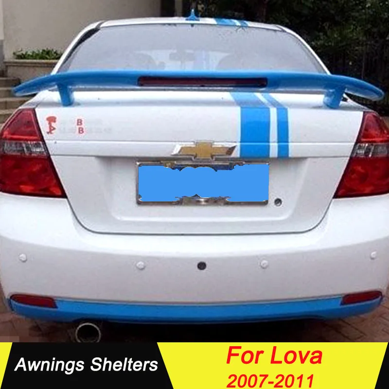 

For Chevrolet LOVA 2007 2008 2009 2010 2011 Car Rear Trunk Spoiler ABS Material Primer Color Car Tail Wing Decoration For Lova