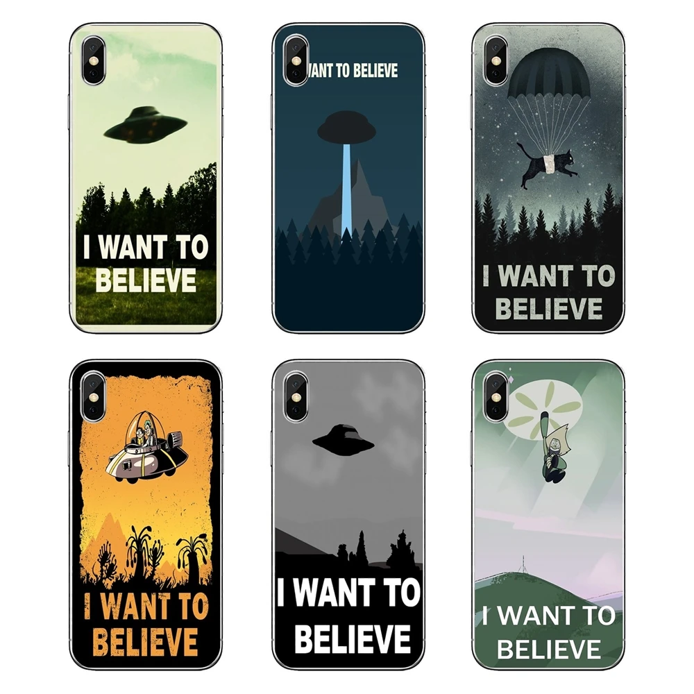 Soft Transparent Cover Bag I Want To Believe X Files Puzzle For Huawei P20 Lite Nova 2i 3i 3 GR3 Y6 Pro Y7 Y8 Y9 Prime 2018 2019 | Мобильные
