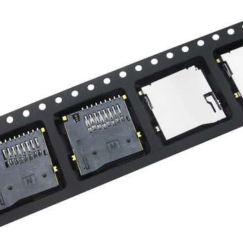 

Free Shipping 50pcs/TF since bomb type connector seat Micro SD Outside welding SMD TF card seat