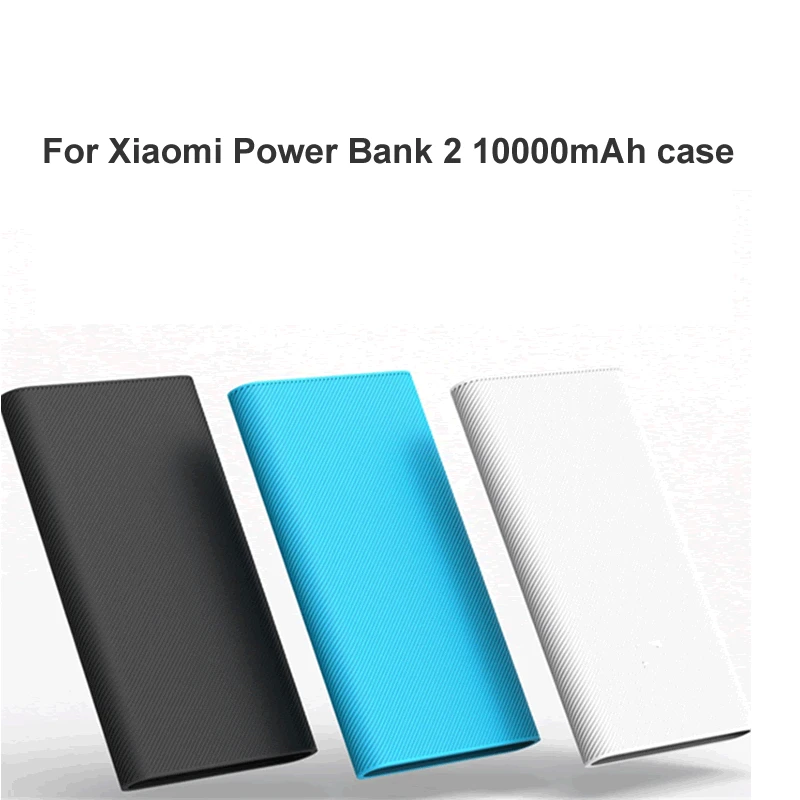 Высококачественный силиконовый внешний аккумулятор чехол для Xiaomi power Bank 2 10000 мАч Внешний аккумулятор Защитный чехол PLM02ZM