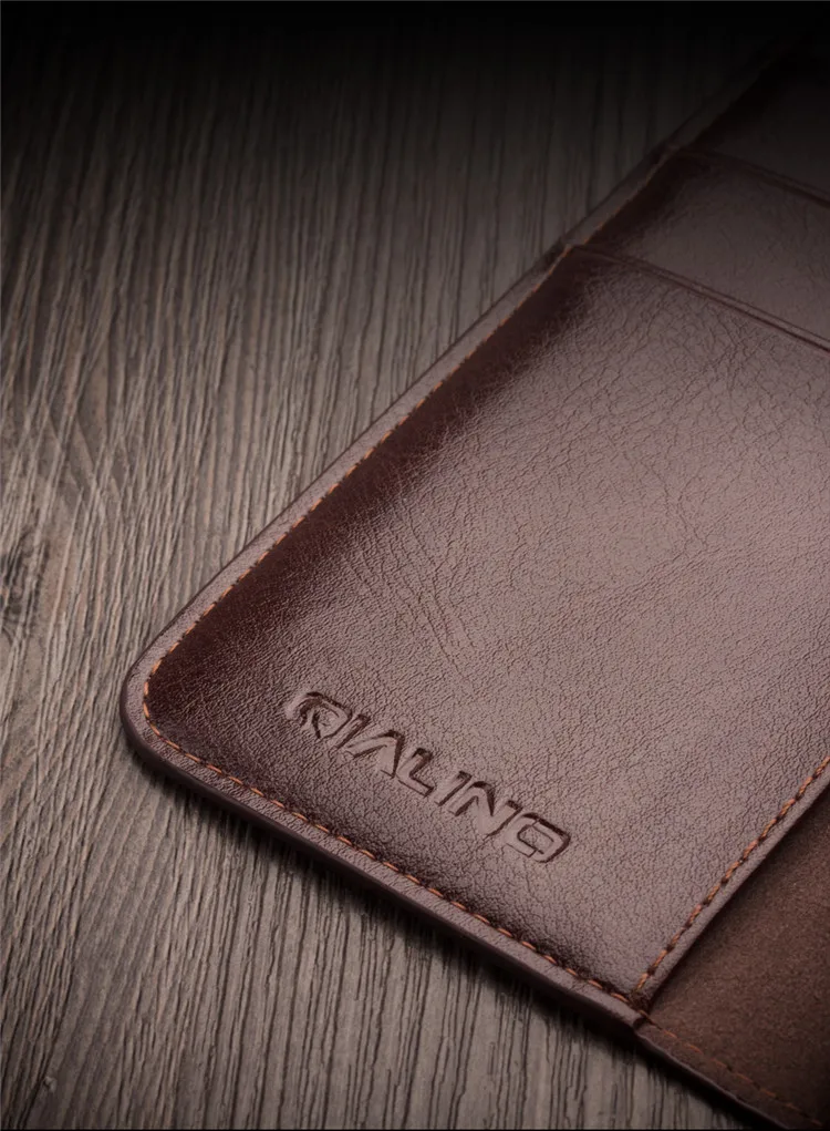 Case de Telefone para Iphone Slot para Cartão Capa para Iphonexs Qialino Luxo Ultra Fino Artesanal xs - xr Couro Genuíno Carteira Bolsa Flip Max 10 Estojos dobráveis