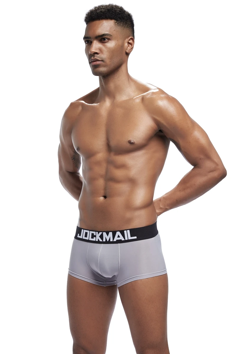 JOCKMAIL, мужское нижнее белье, боксеры, брендовые, мужские боксеры, шорты, сексуальные, u-образные, выпуклые, мужские, s трусы, мягкие, крутые, шелк, мужские боксеры