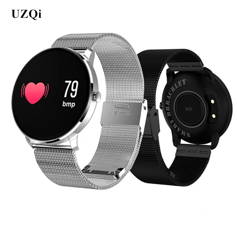 

UZQi Smartwatch Bluetooth Watch Heart Rate Fitness Activity Sport Tracker Men Woman Bracelet Smart Band Android Watches Bracelet