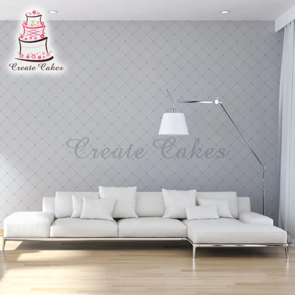 

Hollow Grid Pattern Wall Stencil For Wall Painting Decorative Embossing Paper Card Template Plastic Patting Stencil WS-18
