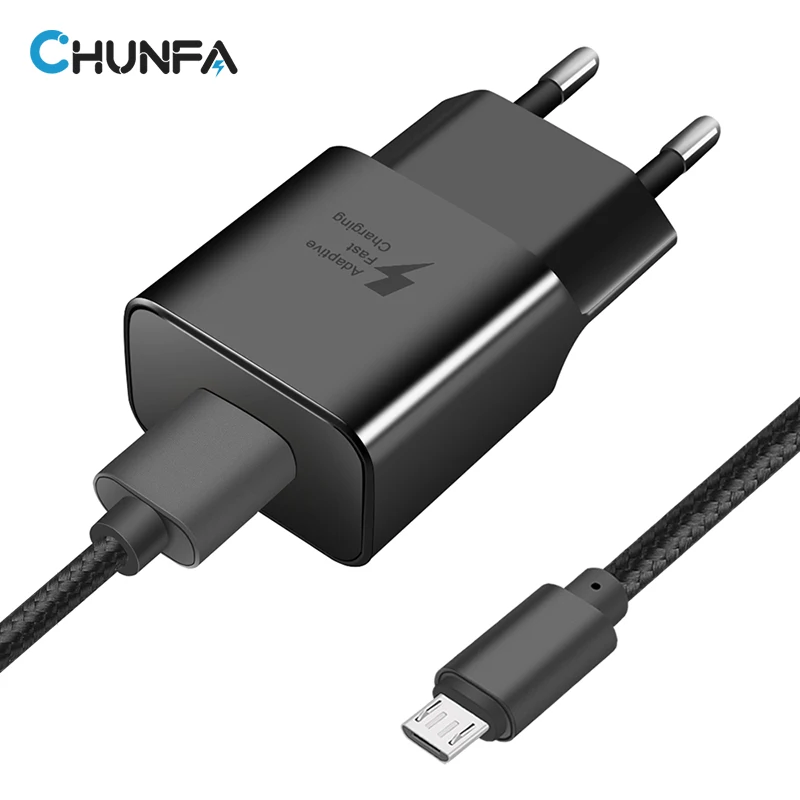 CHUNFA EU Plug USB Charger for Samsung S7 Edge S7 S6 Fast Charger for