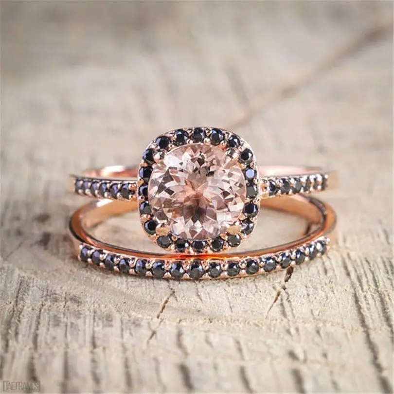 

Handmade Promise ring sets 925 Sterling silver Cubic Zirconia Wedding Band Rings for women Bridal Engagement Finger Jewelry