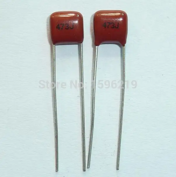 50PCS CBB21 473J 400V 0.047UF 47NF P10 Metallized Film Capacitor