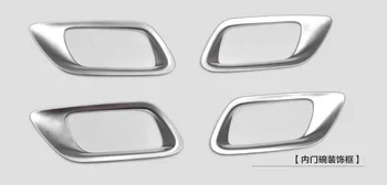 

4pieces car interior door handle cover trimming Silver color for Japanese cars H** series new F-** 2014-2016