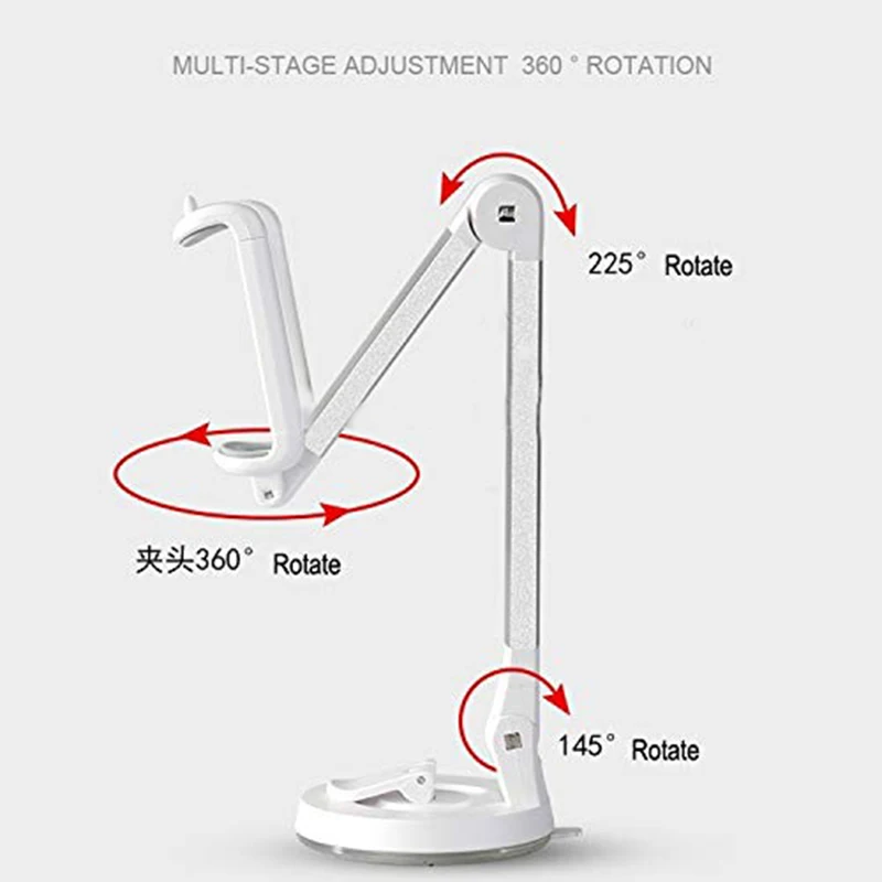  SeenDa Universal Metal Phone Stand 360 Degree Flexible Phone Holder Stand Desktop Table Mount Stand