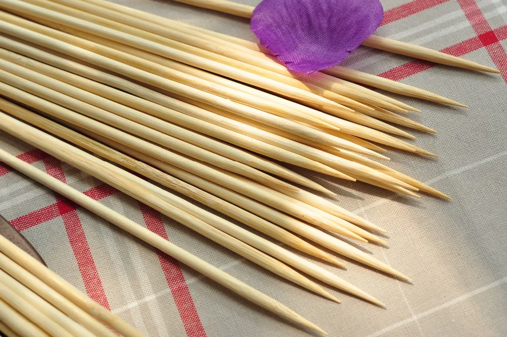 Hot 100pcs 40cm*6mm Bamboo Wooden BBQ Skewers Spiral Tornado Potato Skewers Bamboo Barbecue Sticks Natural Wood BBQ Skewer set