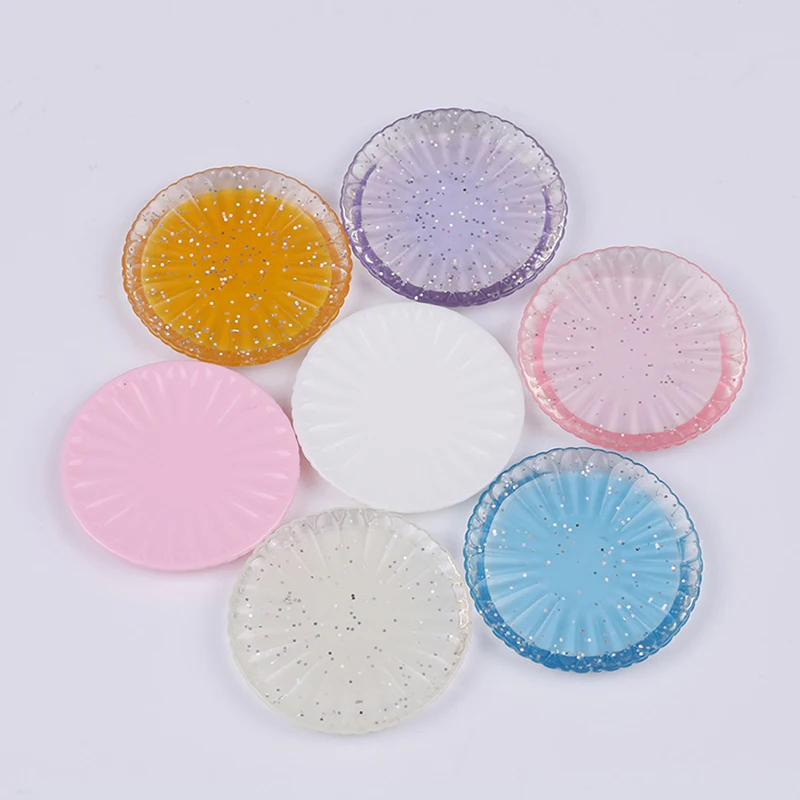 

Dollhouse Trays Plates Doll Kitchen Toys Durable Mini Transparent Food Dishes Tableware Miniature Doll House Accessories