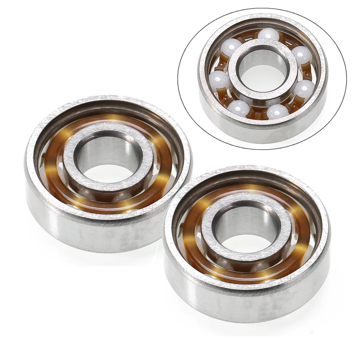 

1pc 608 Speed Ball Bearings Deep Groove ZrO2 Zirconia Hand Fidget Spinner Ceramic Bearing 8*22*7mm Mayitr