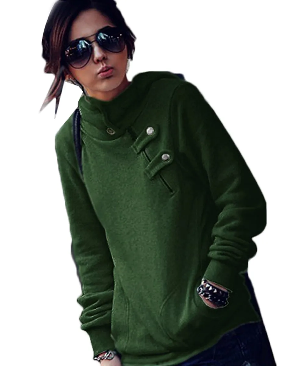 Spring Women Hoodies Female Warm Hooded Sweatshirt Long