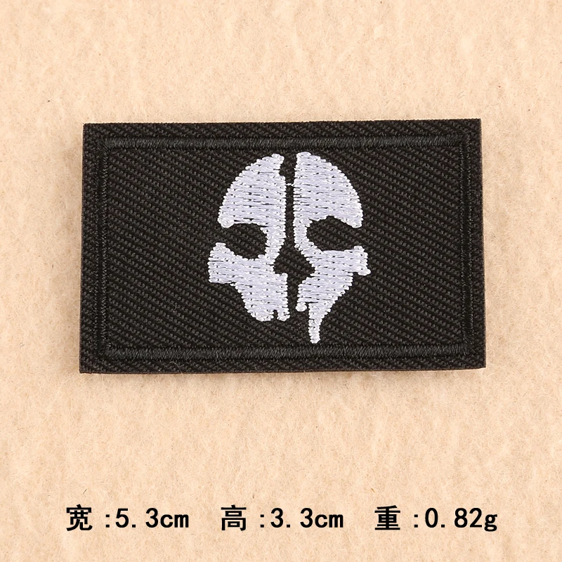 1 шт Темная панк Вышивка Патчи для полос на наклейки на рюкзак на ткани железа на одежду Скелет Череп аппликации@ W - Цвет: 1-PCS-F-113