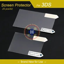 HOTHINK 20 шт./партия прозрачная верхняя+ пуховая Защитная пленка для ЖК-экрана для nintendo 3DS