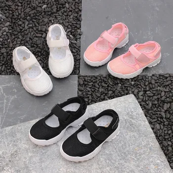 

Childrens Net Shoes Pink Girls Sandals Girl Princess Shoes Breathable Kids Shoes Soft Bottom Summer Shoes Boys Sandals 21-30#