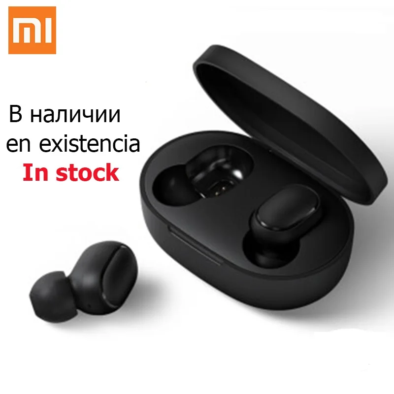 

Xiaomi Redmi Airdots True Wireless Bluetooth 5.0 Earphone TWS Earbuds Handsfree Eeadphones AI Control With Charging box Mic