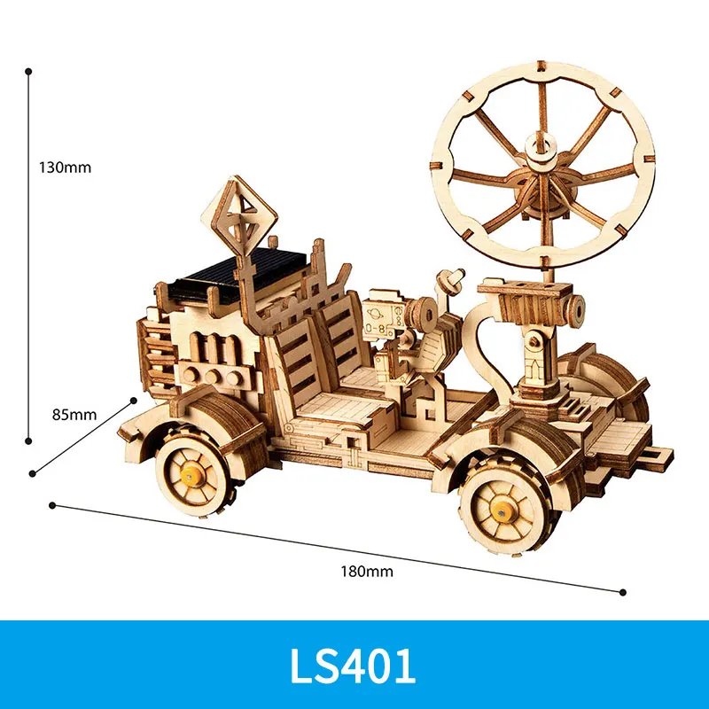 Rokr DIY игрушки на солнечной энергии Модель Строительный набор космическая Охота сборочные игрушки для детей дети взрослые LS402 - Цвет: LS401