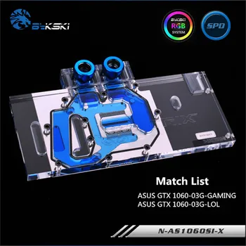 

Bykski Full Cover GPU Water Block For VGA ASUS GTX1060 SI Graphics Card Water cooling block N-AS1060SI-X
