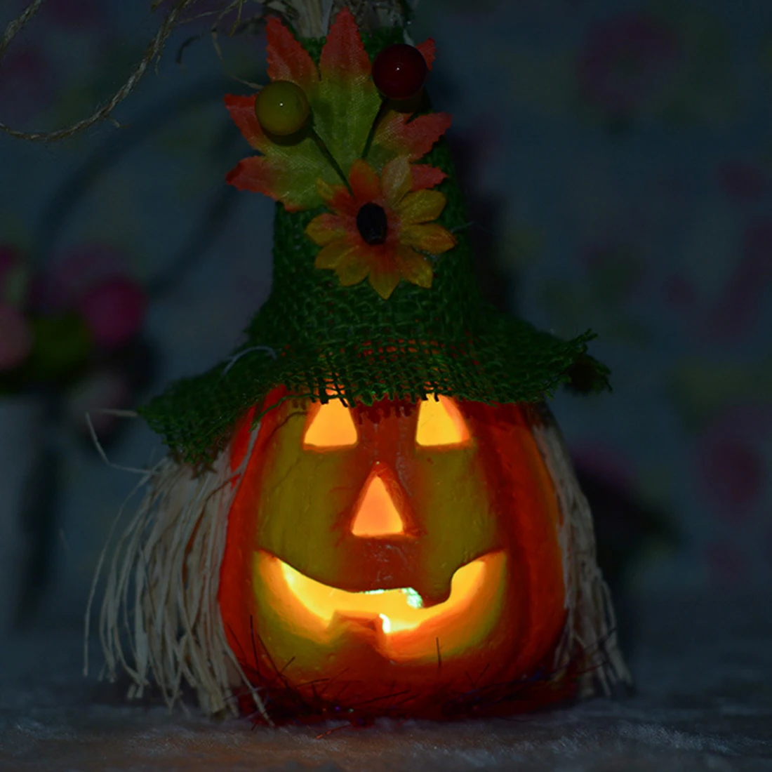 2018 Creative Halloween Decorations Cute Scarecrow Pumpkin ...