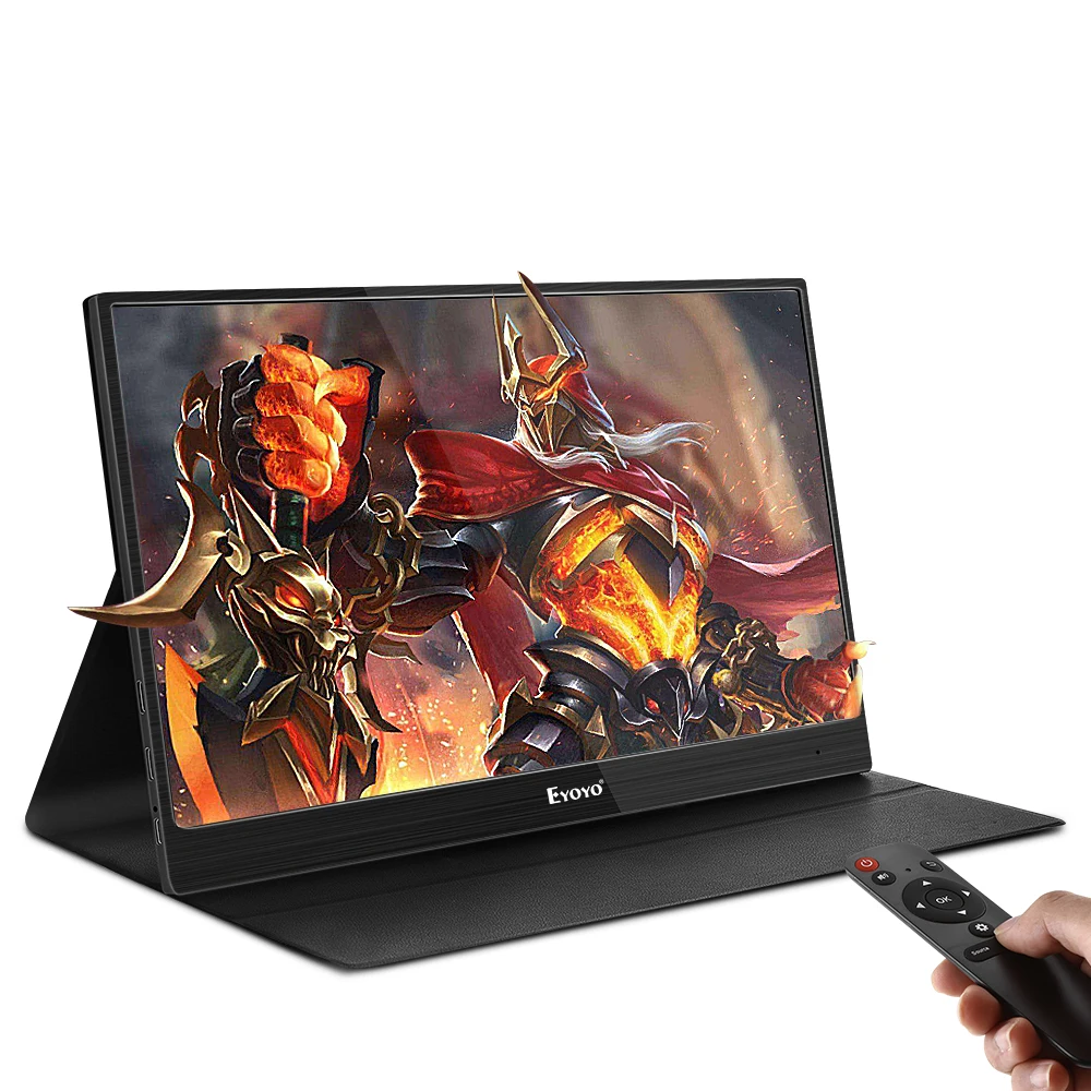 

Eyoyo 13" Portable PC Gaming Monitor 1920x1080 IPS Game Monitor for Xbox One Xbox 360 PS3 PS4 WiiU Switch Raspberry Pi Speakers