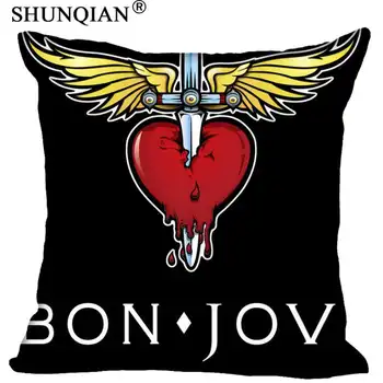 

Best New bon jovi Pillowcase Wedding Decorative Pillow Case Custom Gift For Pillow Cover 40x40cm,45x45cm,60x60cm,two sides