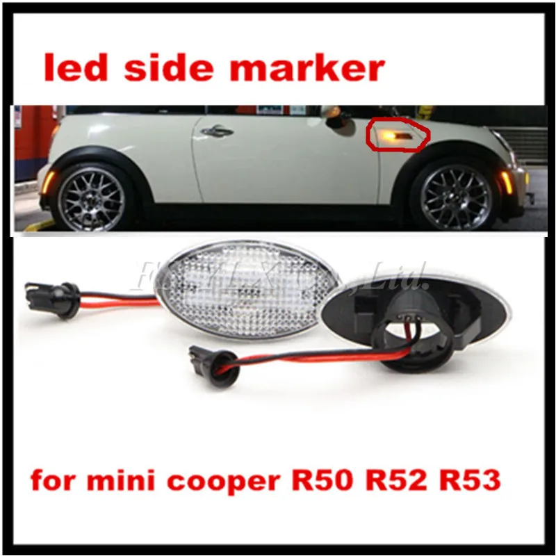 Buy 2pcs amber color led side marker light for bmw