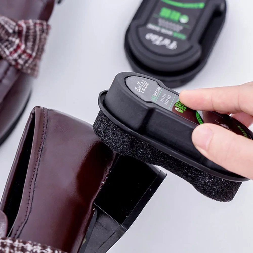 

Multipurpose Quick Shine Shoes Brush Cleaner Leather Polishing Cleaning Liquid Wax Shining Sponge Polisher Shoe Boot Bag Sofa