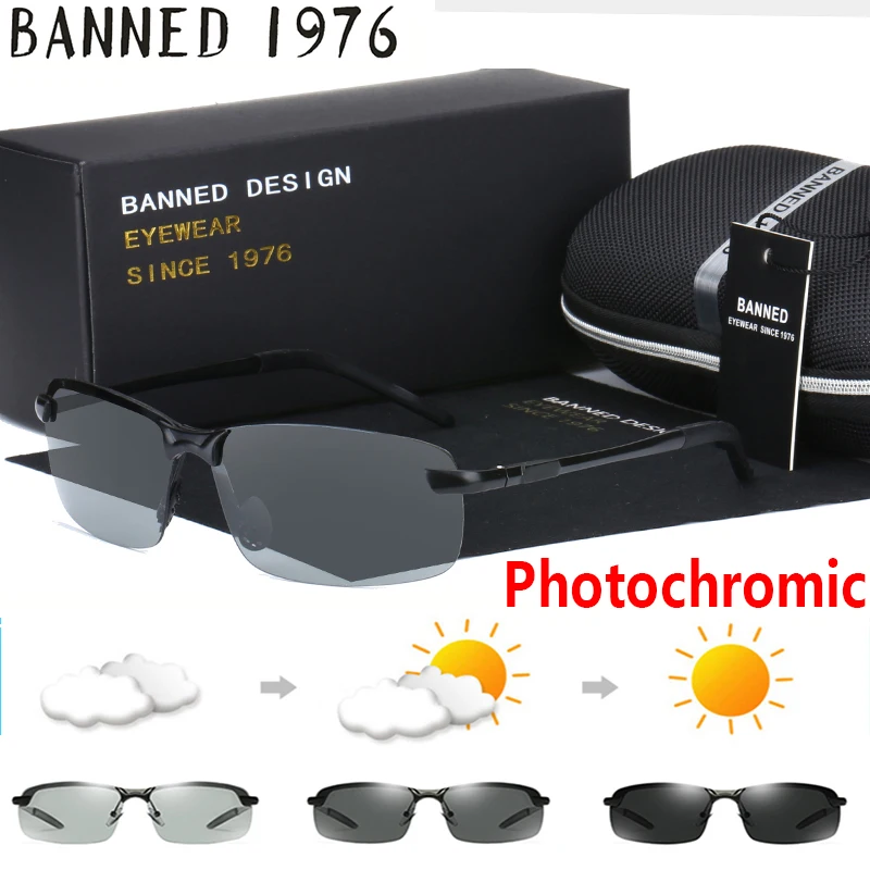 2019 фотохромные солнцезащитные очки Хамелеон HD поляризованные мужские женские на