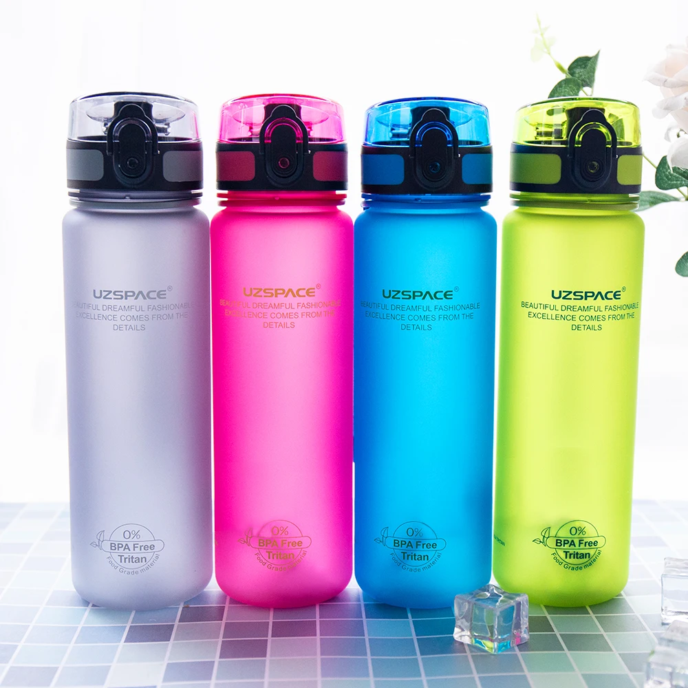 

Uzspace 500ml BPA Free Plastic Bicycle Sports Water bottles Travel camping Hiking Drinking shaker My Bottle Shaker Cup