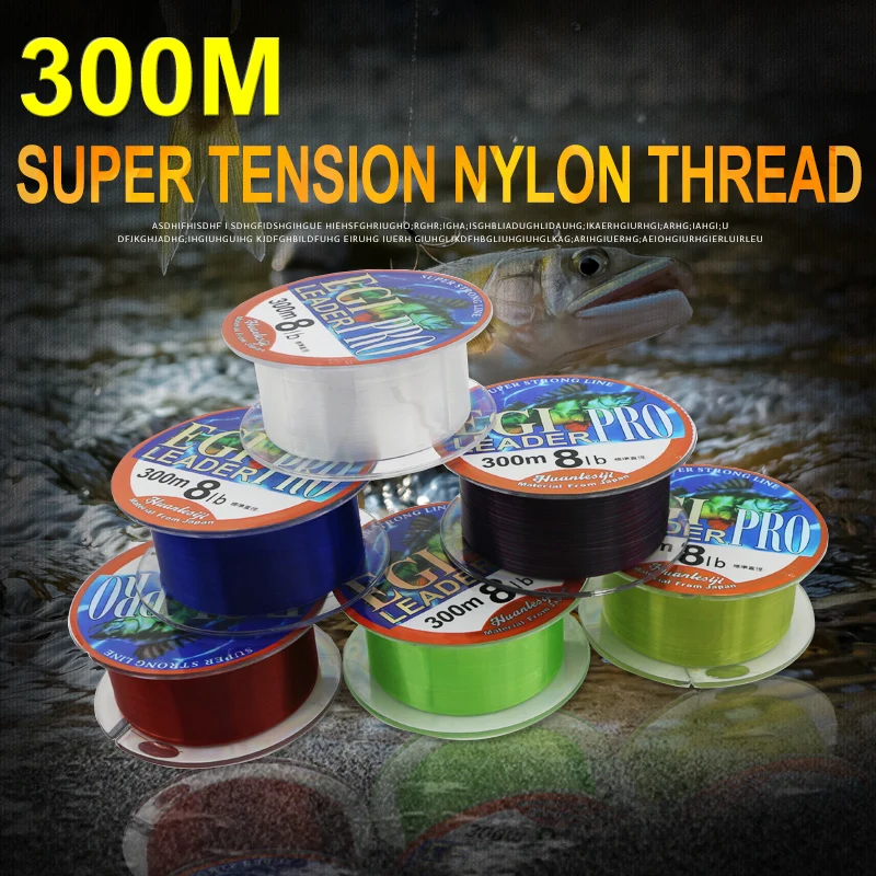 

300meter Nylon Thread There Are 6 Colors To Choose Fishing Line Bright And Bright Suitable For All Kinds Of Environmental